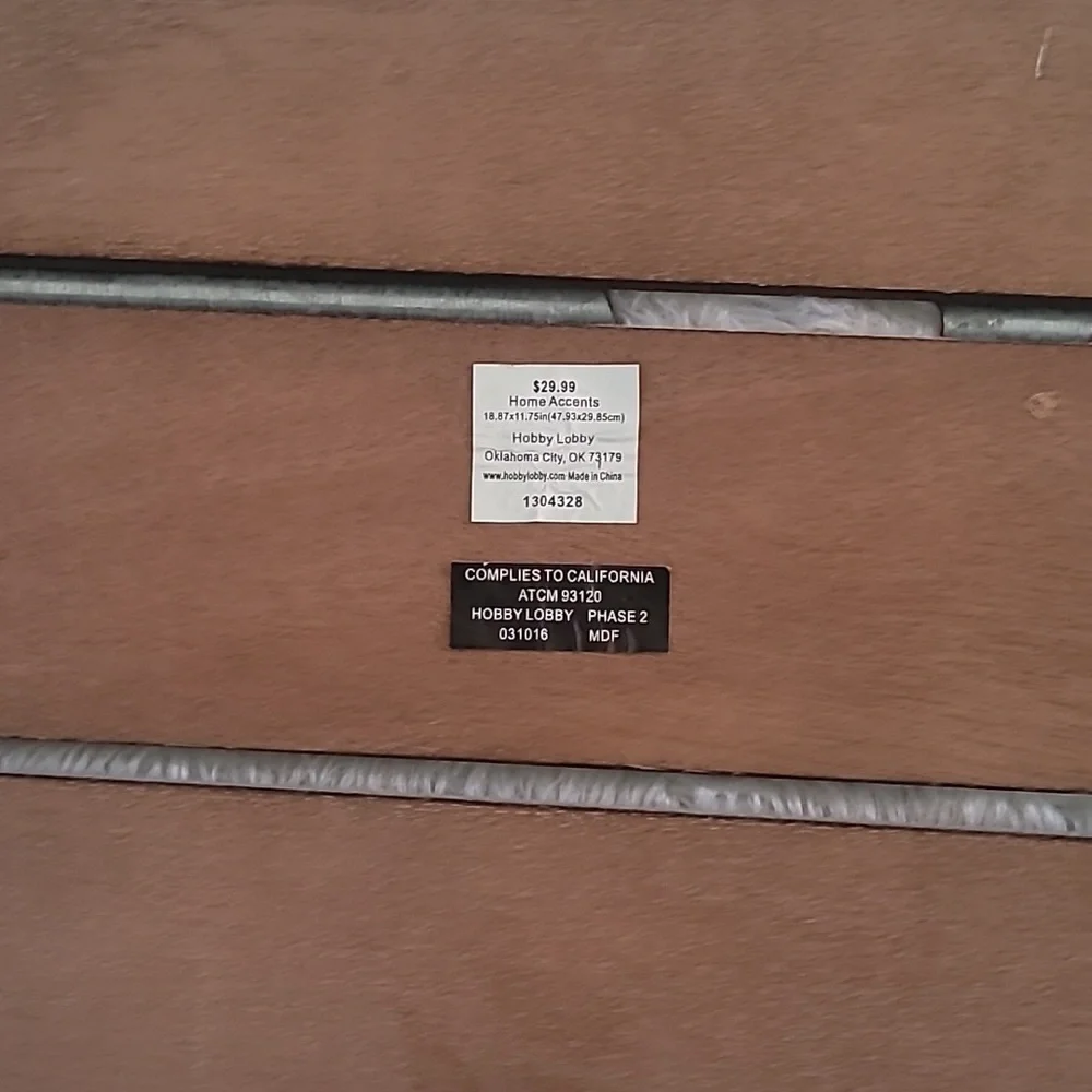 Wood Sign with Metal Whale
